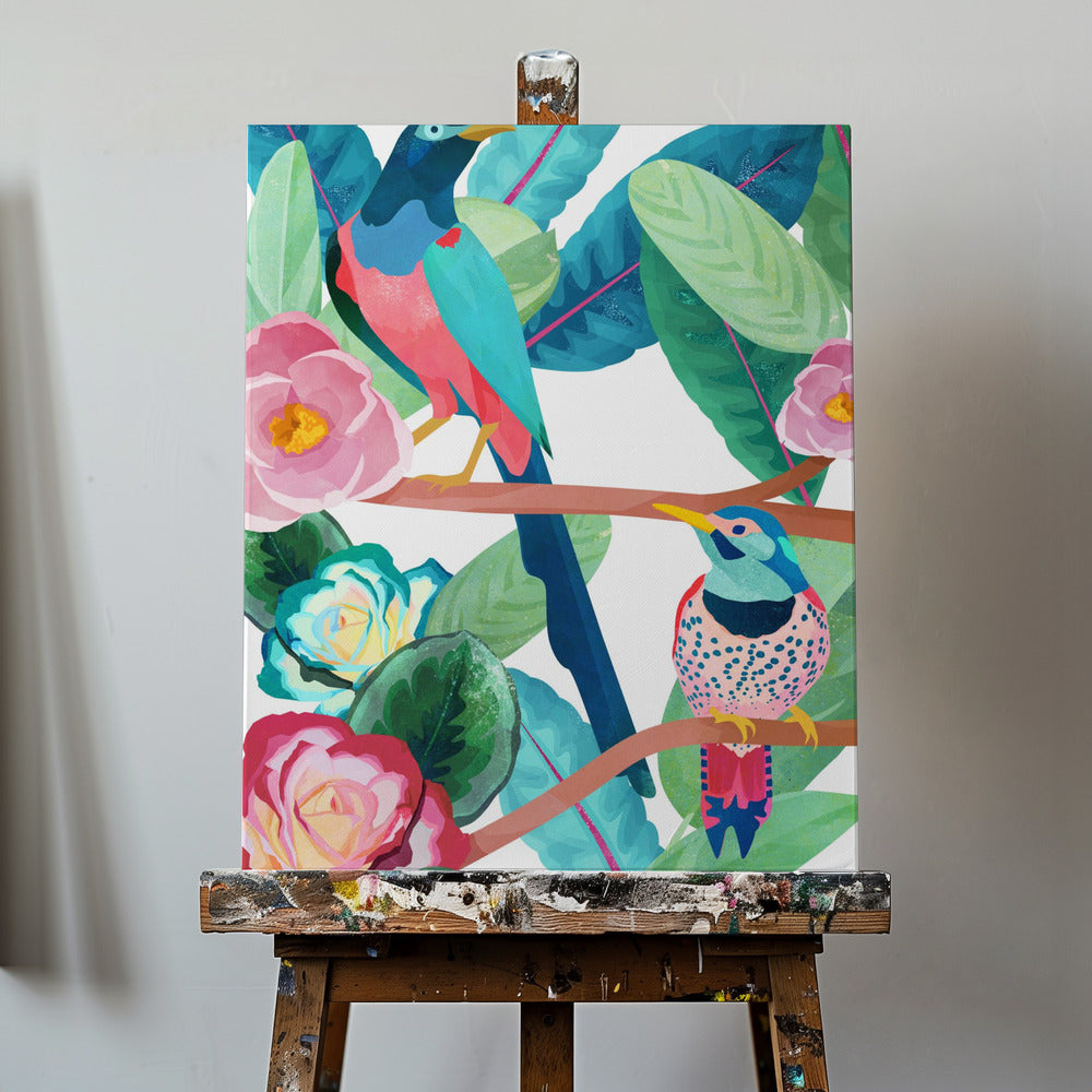 Aves de primavera | Impresiones en Lienzo