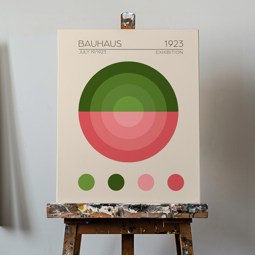 Bauhaus Yesil Daire | Canvas