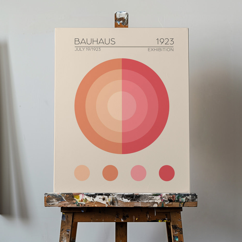 Apartamento rosa Bauhaus | Impresiones en Lienzo