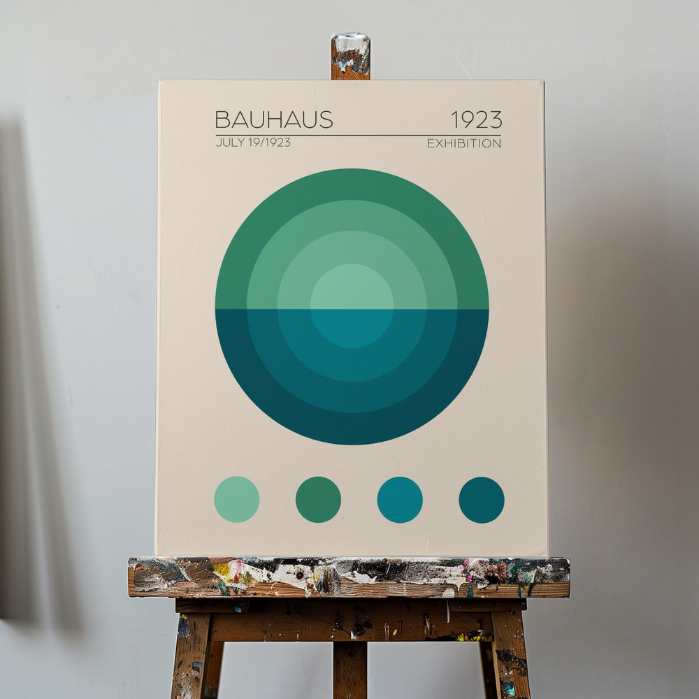 Bauhaus Mavi Daire | Canvas