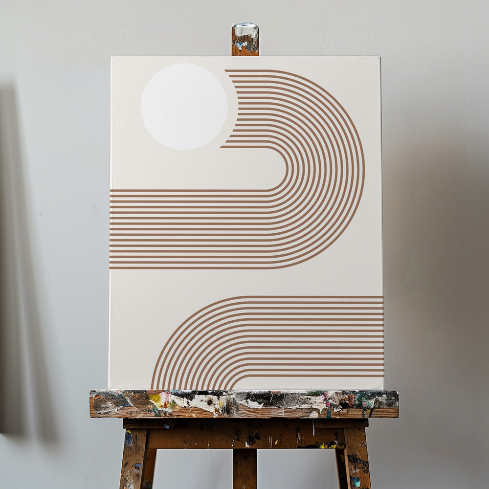 Beige båge Poster | Canvas