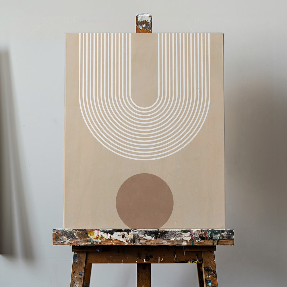 Beige båge Poster | Canvas