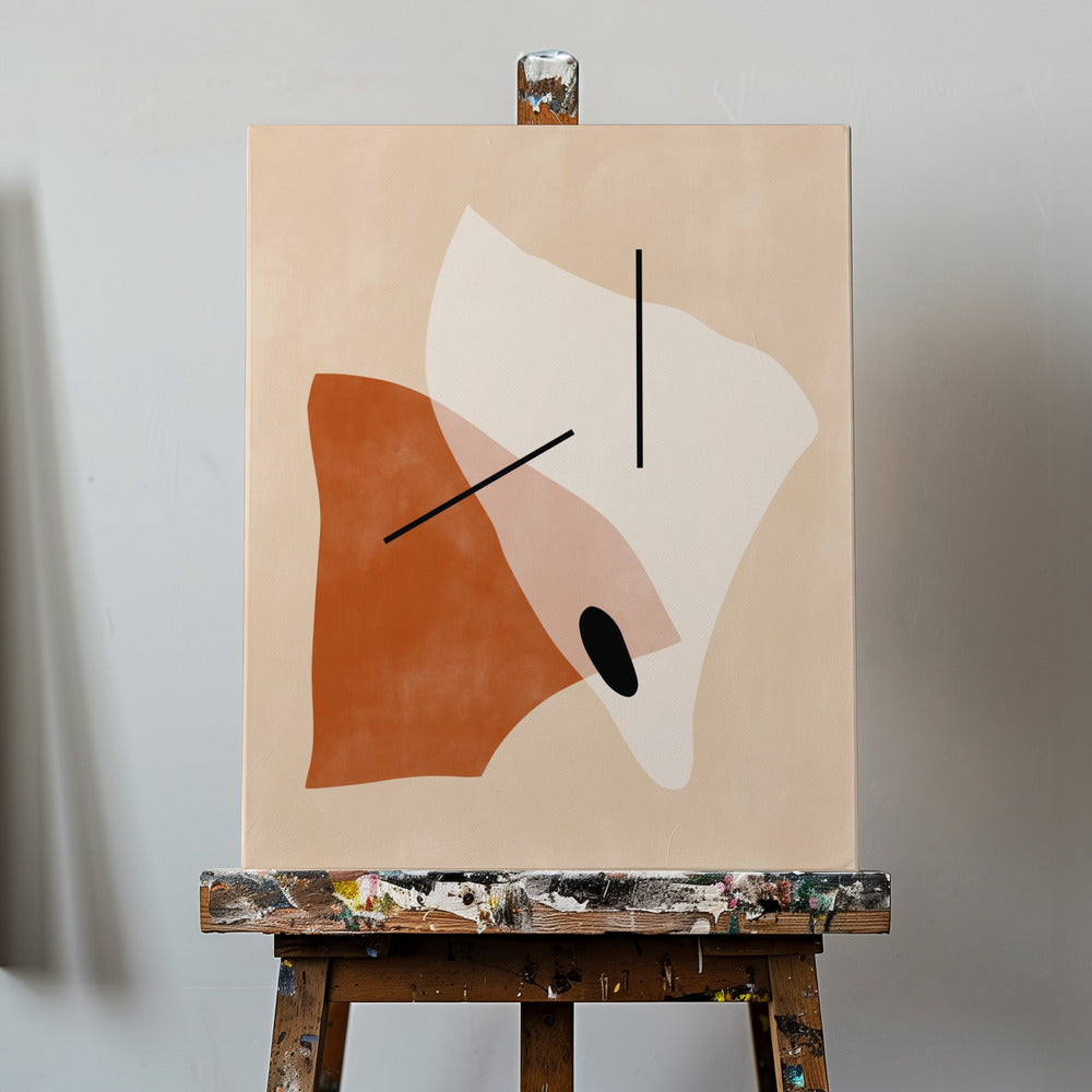 Geometric Shapes In Earthy Tones | Canvas