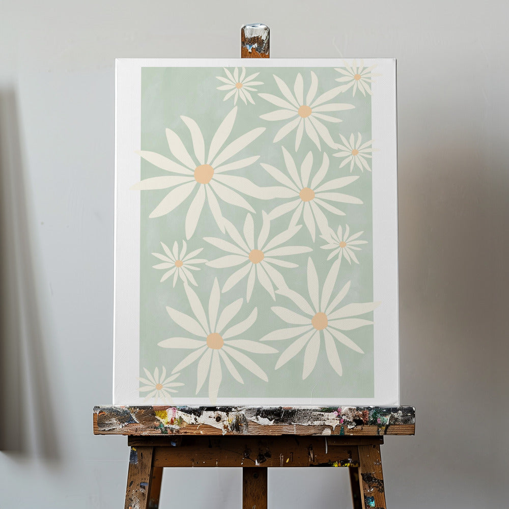 Petals on Sage | Canvas