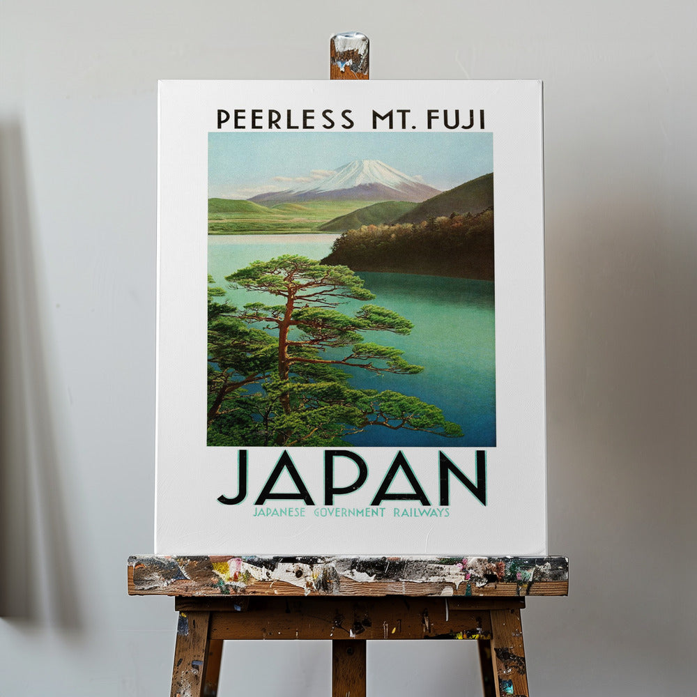 Reseaffisch från 1930-talet, japanska järnvägar | Canvas