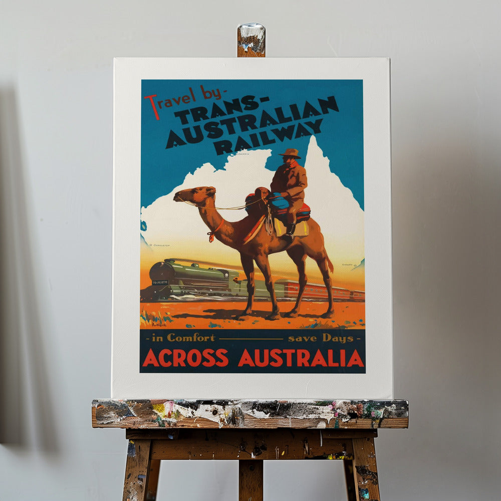 Trans Australian Railway Poster | Canvas