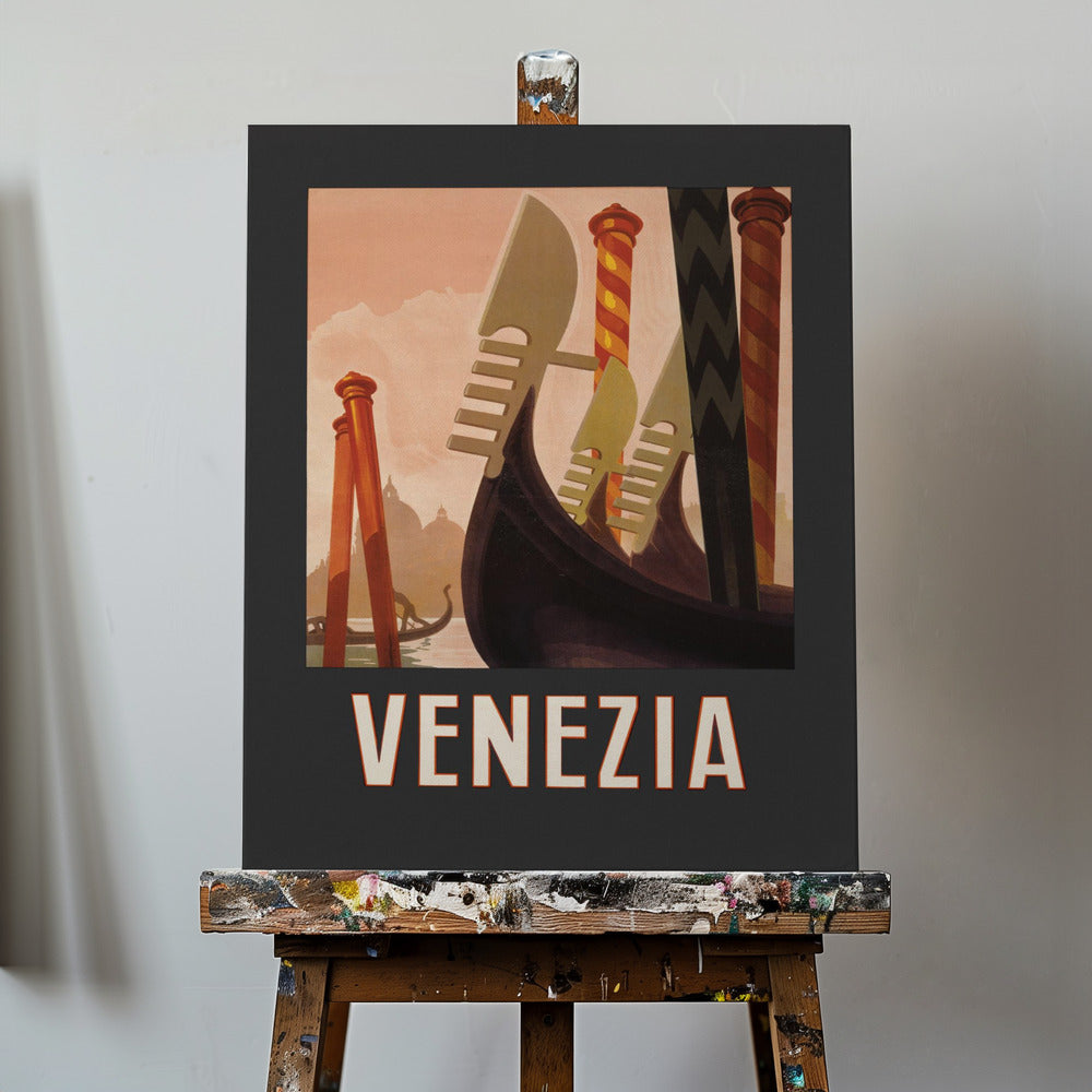 Venezia Poster Mörk | Canvas