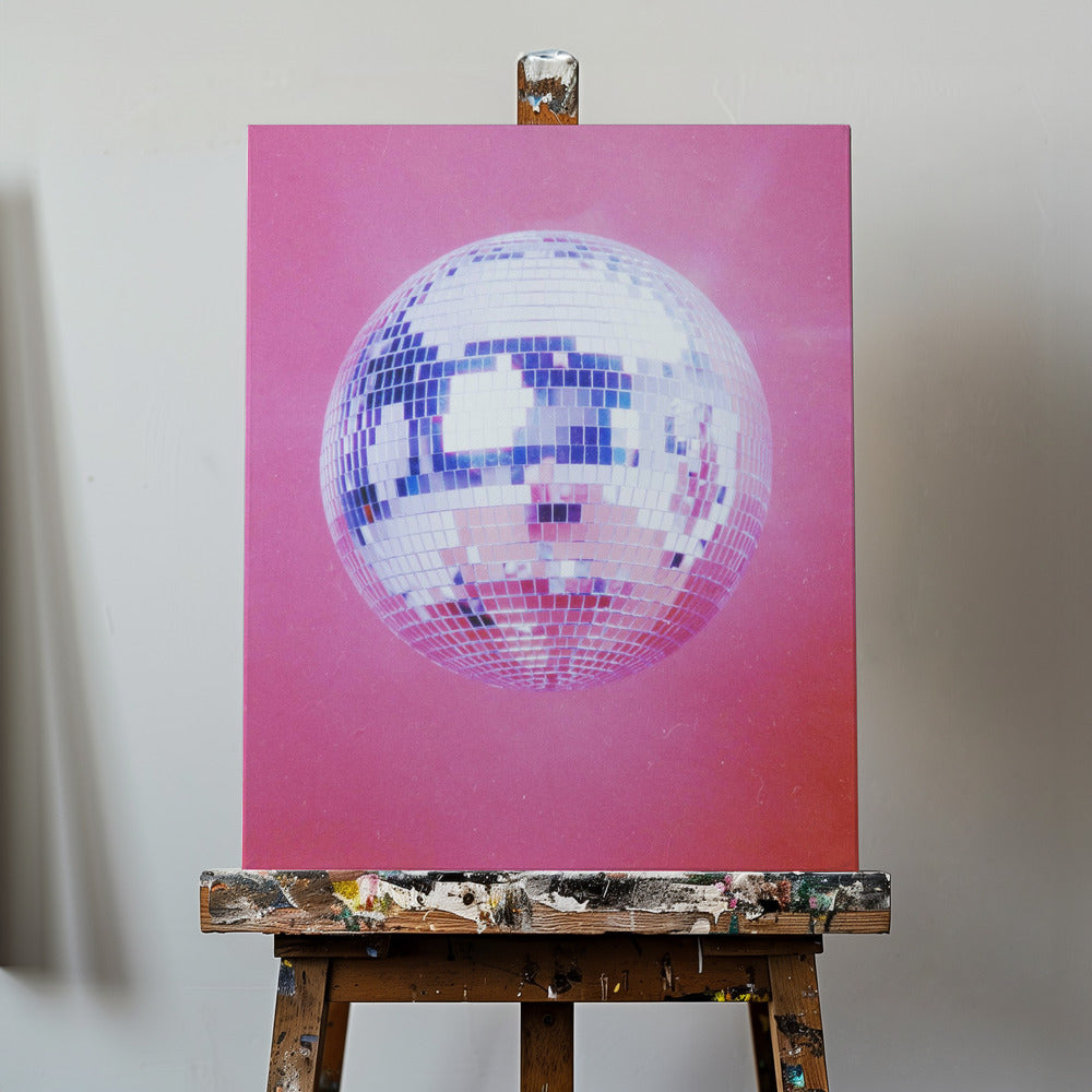 Pink Disco Ball | Canvas