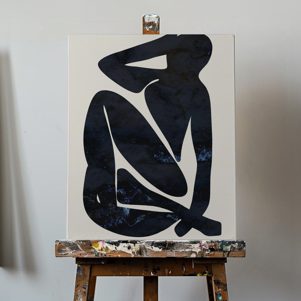 Dark Blue Woman | Canvas