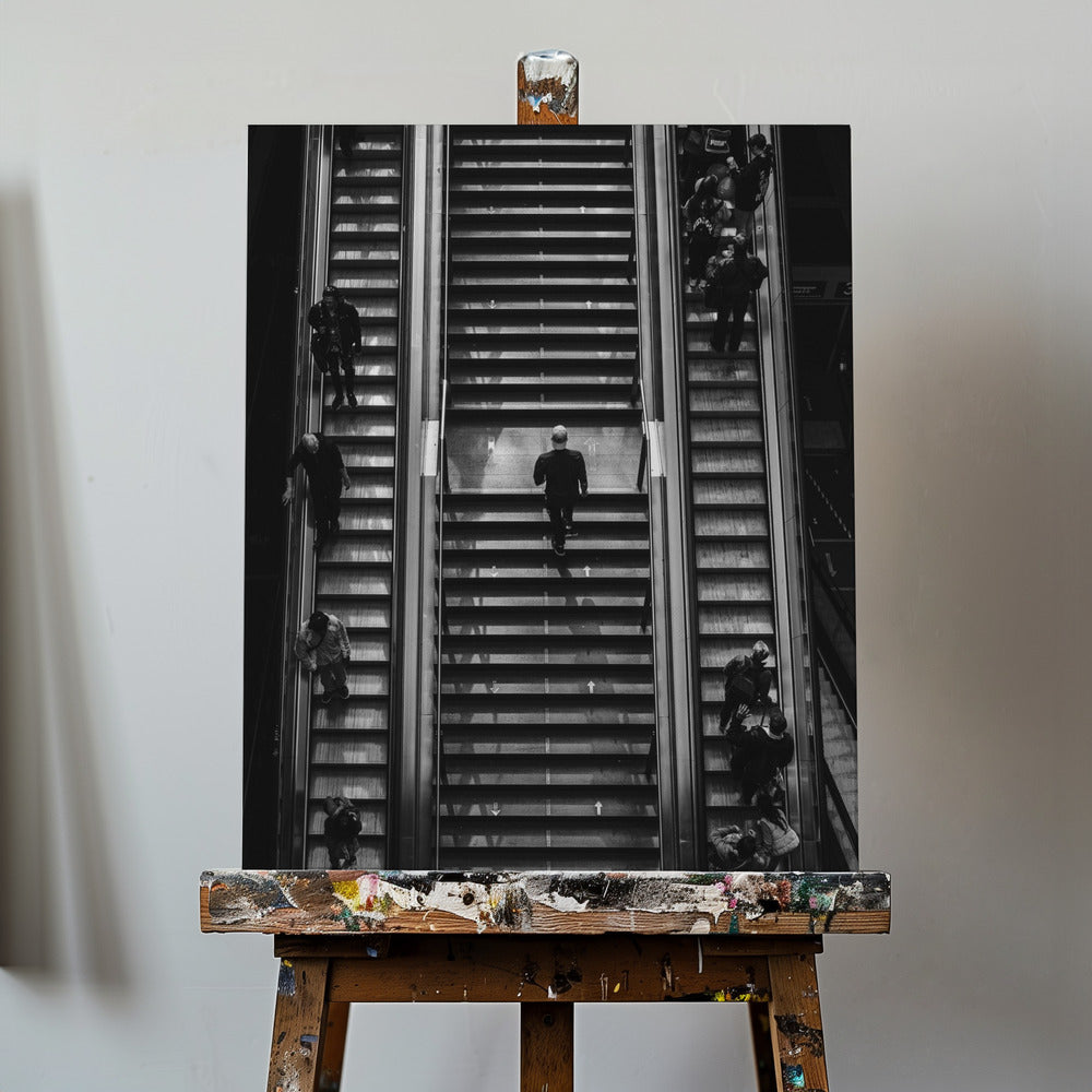 escalator vs stairs | Canvas