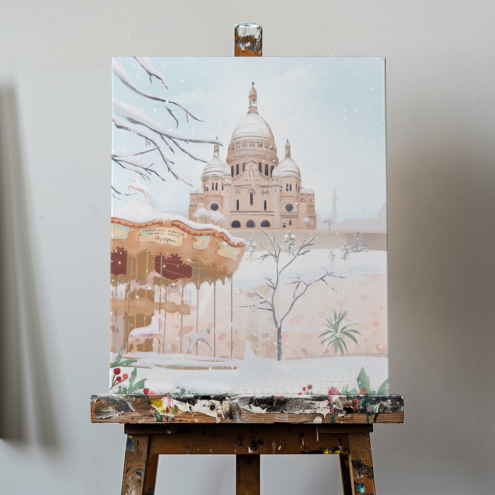 Vinter i Paris | Canvastavla