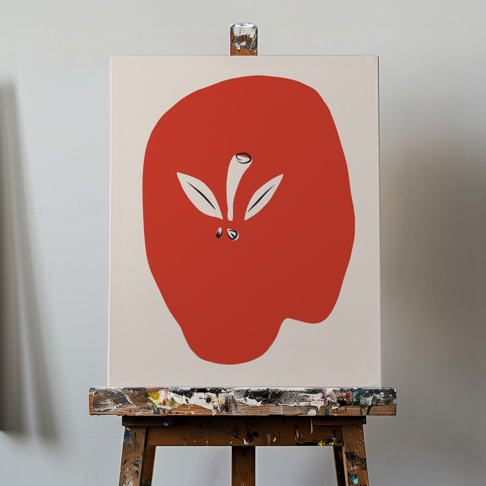 Big Red Apple | Canvas