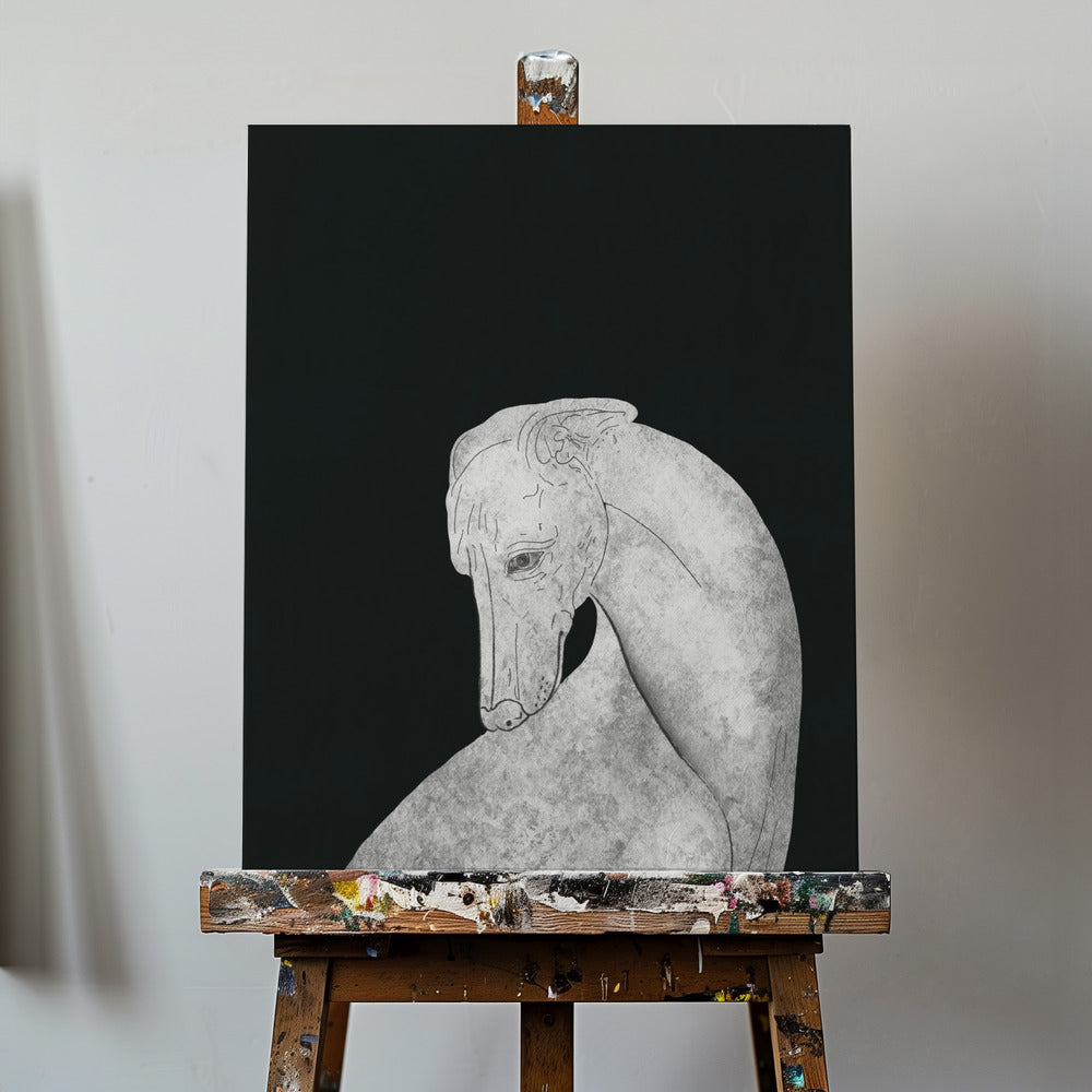 Greyhound black and white | Canvas