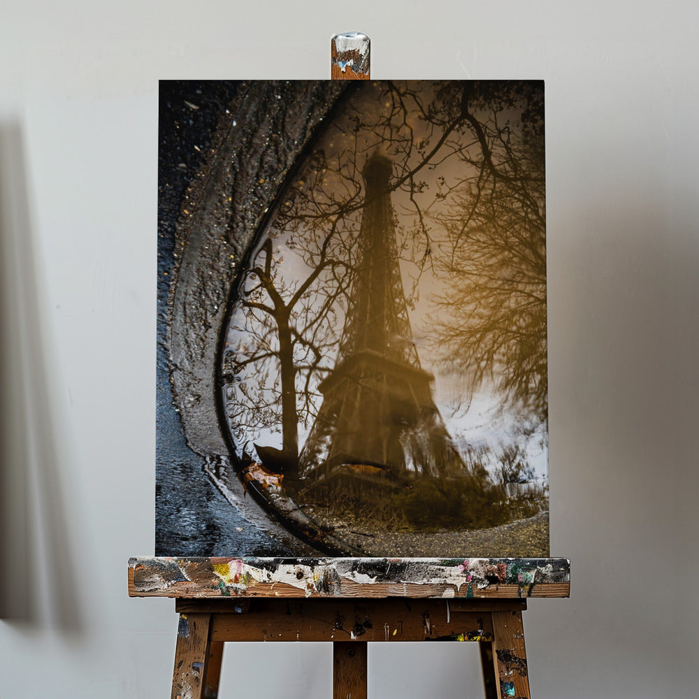 Eiffeltornets reflektion | Canvastavla