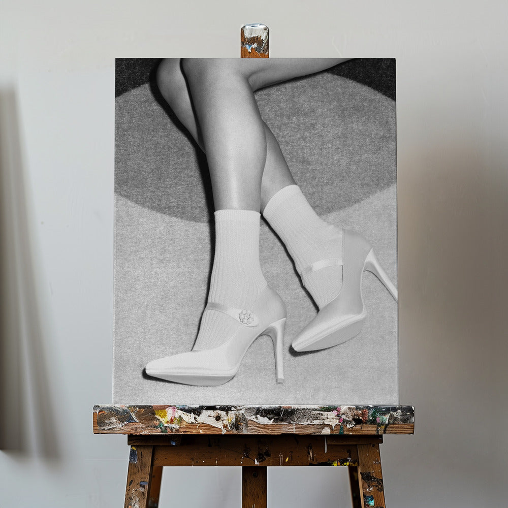 Ben svartvitt | Canvas