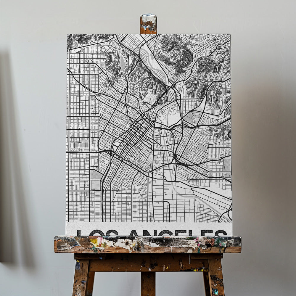 Los Angeles Vit | Canvas