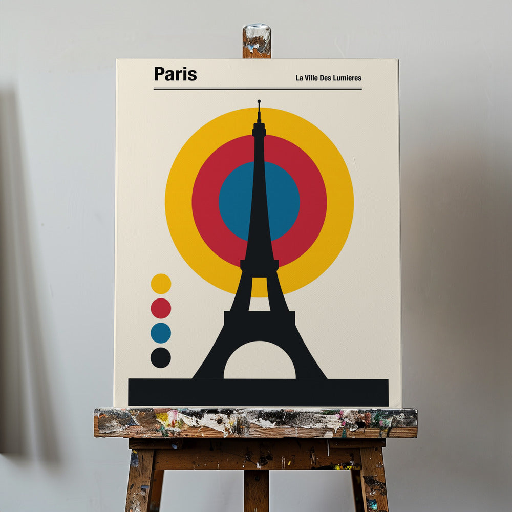 Retro resetavla i Paris | Canvastavla