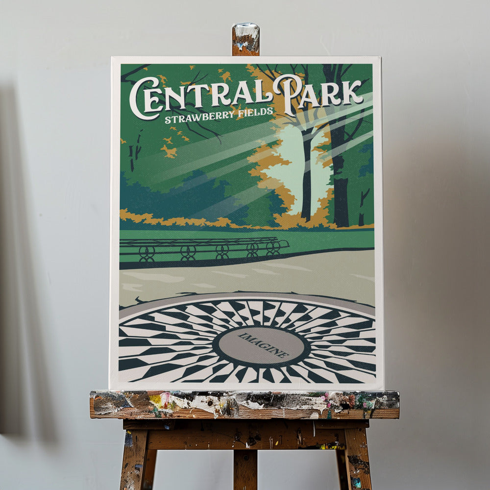 Resetavla i Central Park, New York | Canvastavla