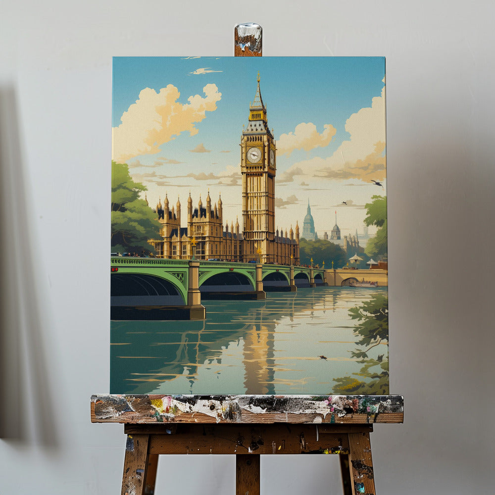 Vy över London | Canvastavla