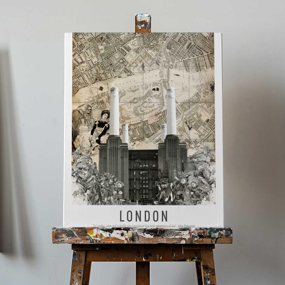 London Battersea (Stadsresor) | Canvastavla