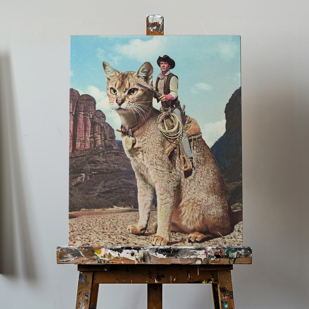 Cat Lone Ranger | Canvas