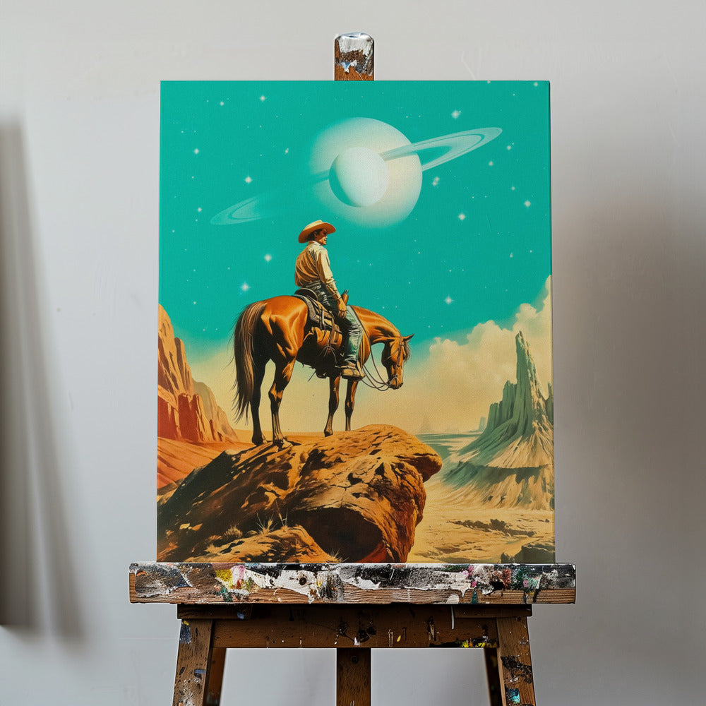 A Western Astronaut | Canvas