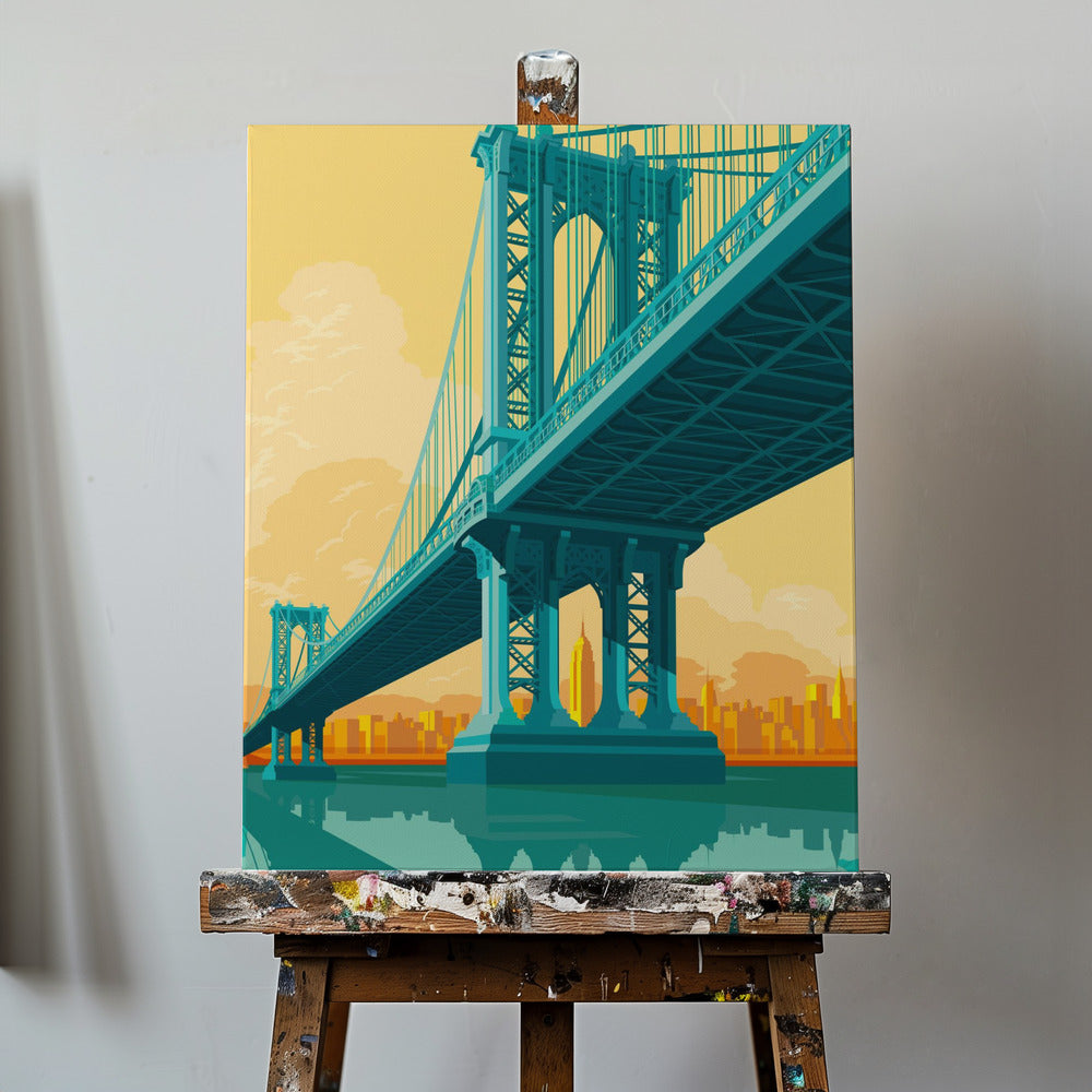 New York Manhattan-bron | Canvastavla