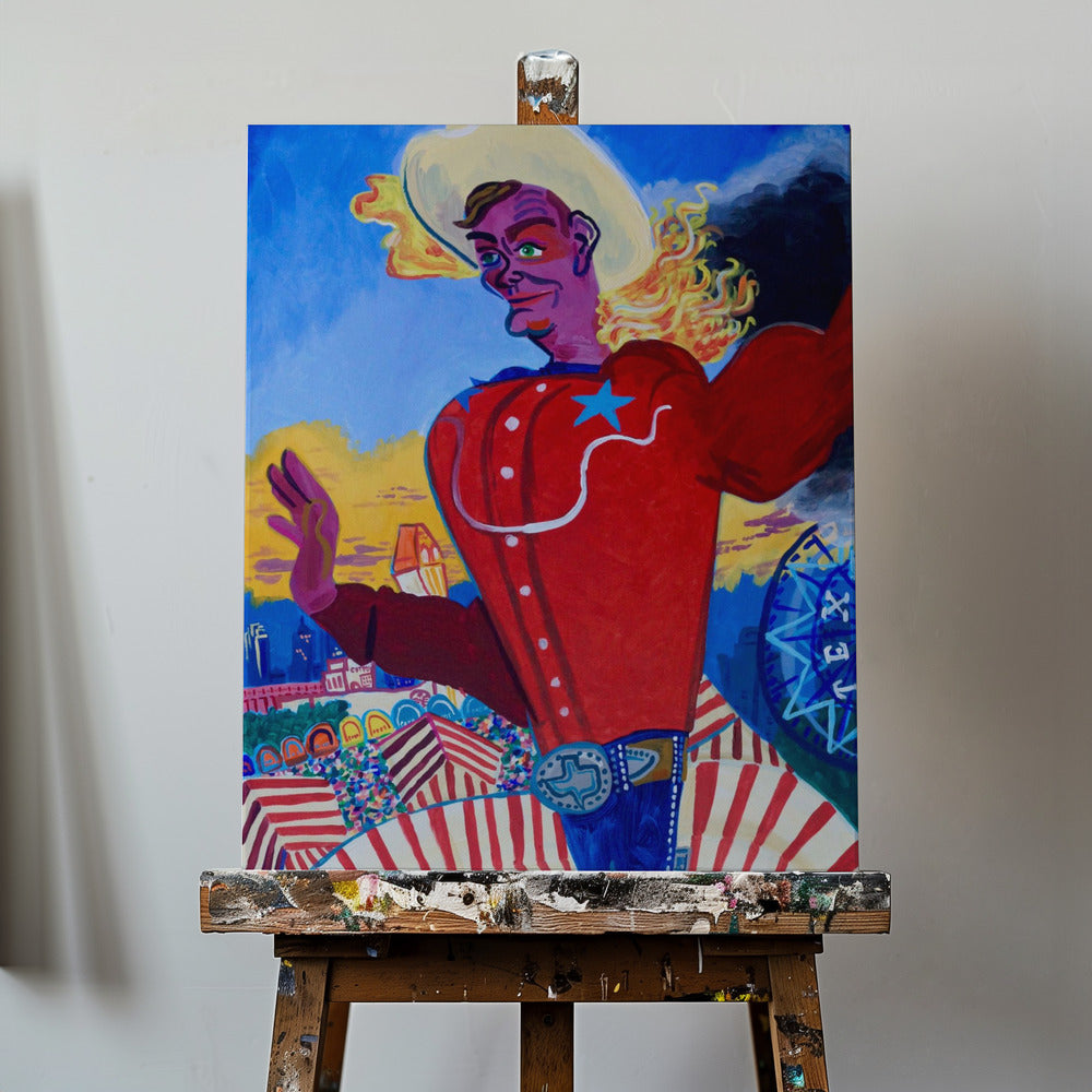 Big Tex Aflame | Canvas