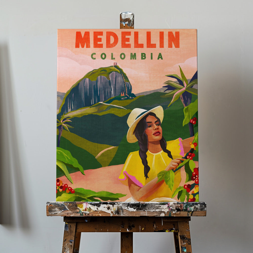Reseposter för Medellin, Colombia | Canvas