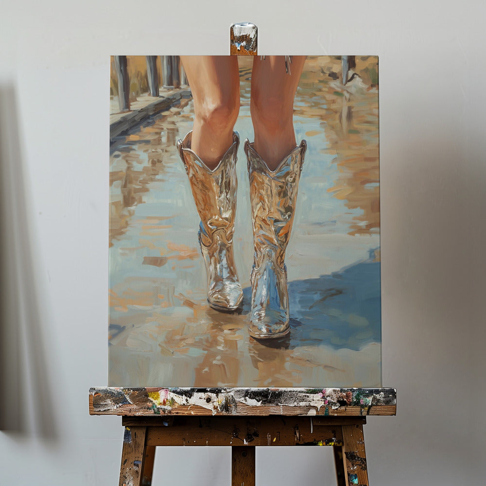 Silver Cowgirl | Canvas
