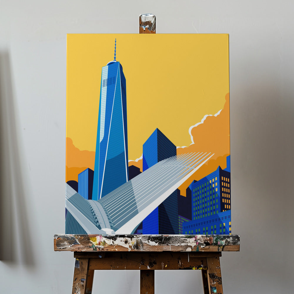 WTC och Oculus New York City | Canvastavla