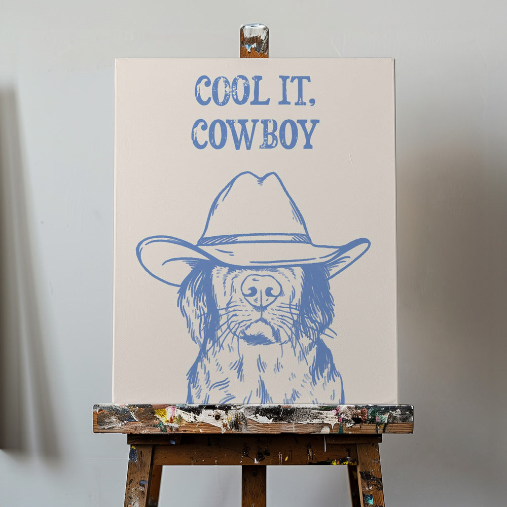 Cool det Cowboyblå | Canvas