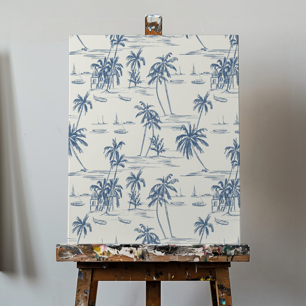 Blue Beach Pattern | Canvas