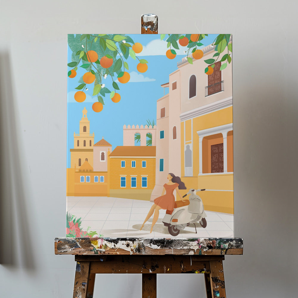 Sevilla Apelsiner, Spanien | Canvastavla