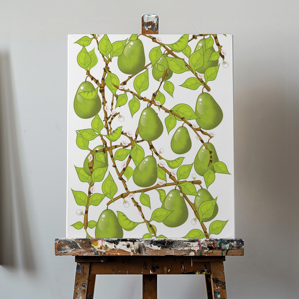 Päronbloms-trassel | Canvas