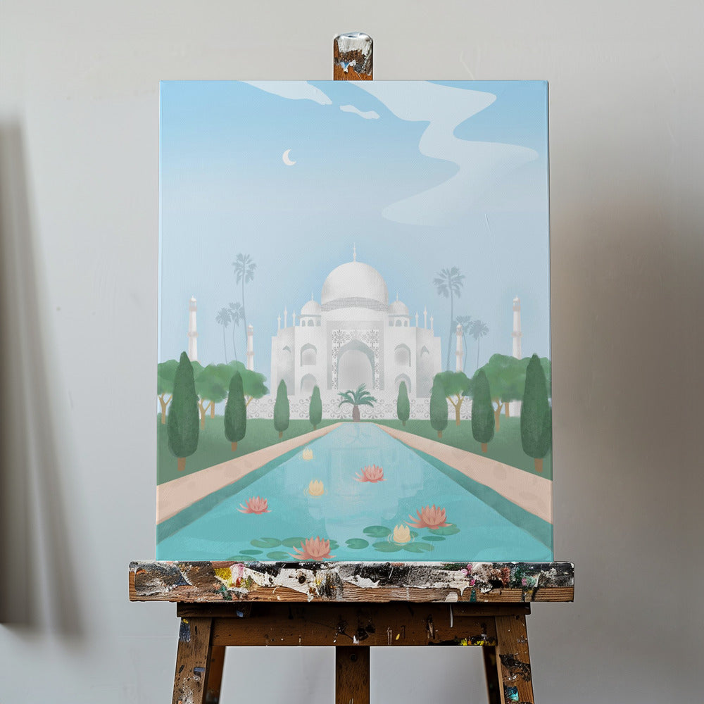 Taj Mahal, Indien | Canvastavla