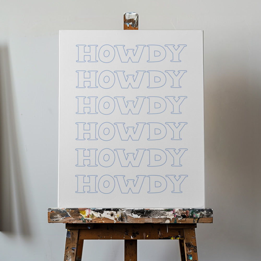 Blå Hej då | Canvas