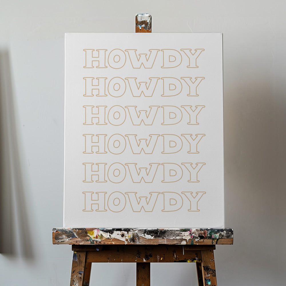 Neutral Hej då | Canvas