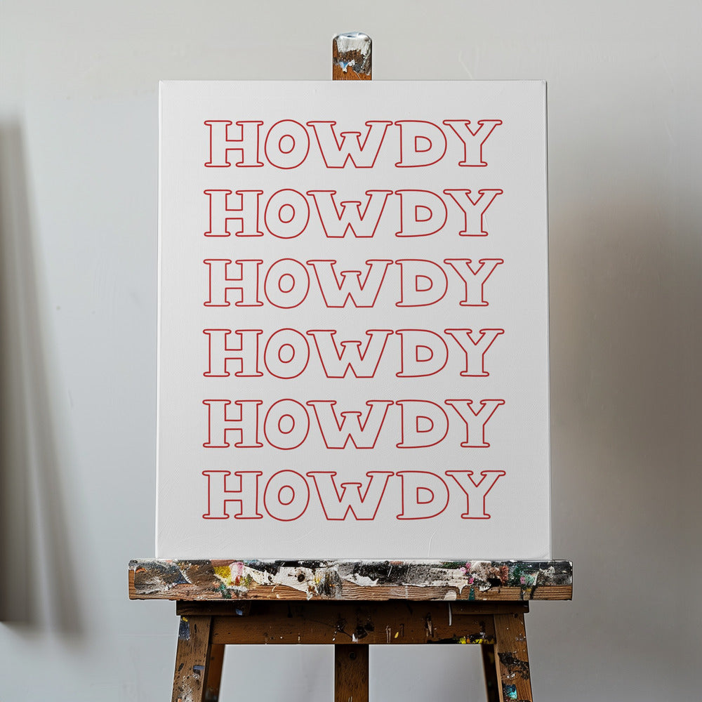 Röd Hallå | Canvas