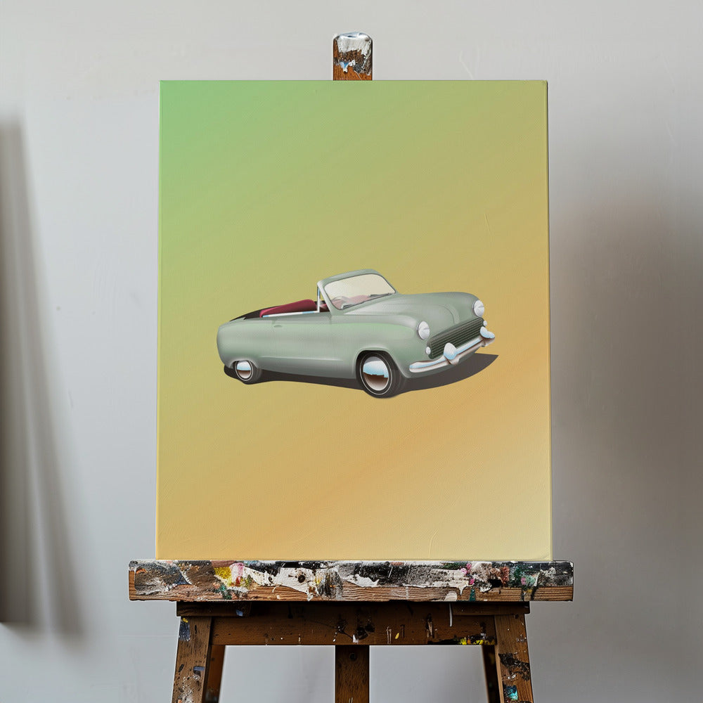 Vintage cabrioletbil | Canvas
