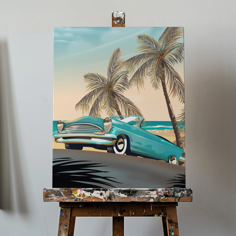 Vintage strandsemester | Canvasduk
