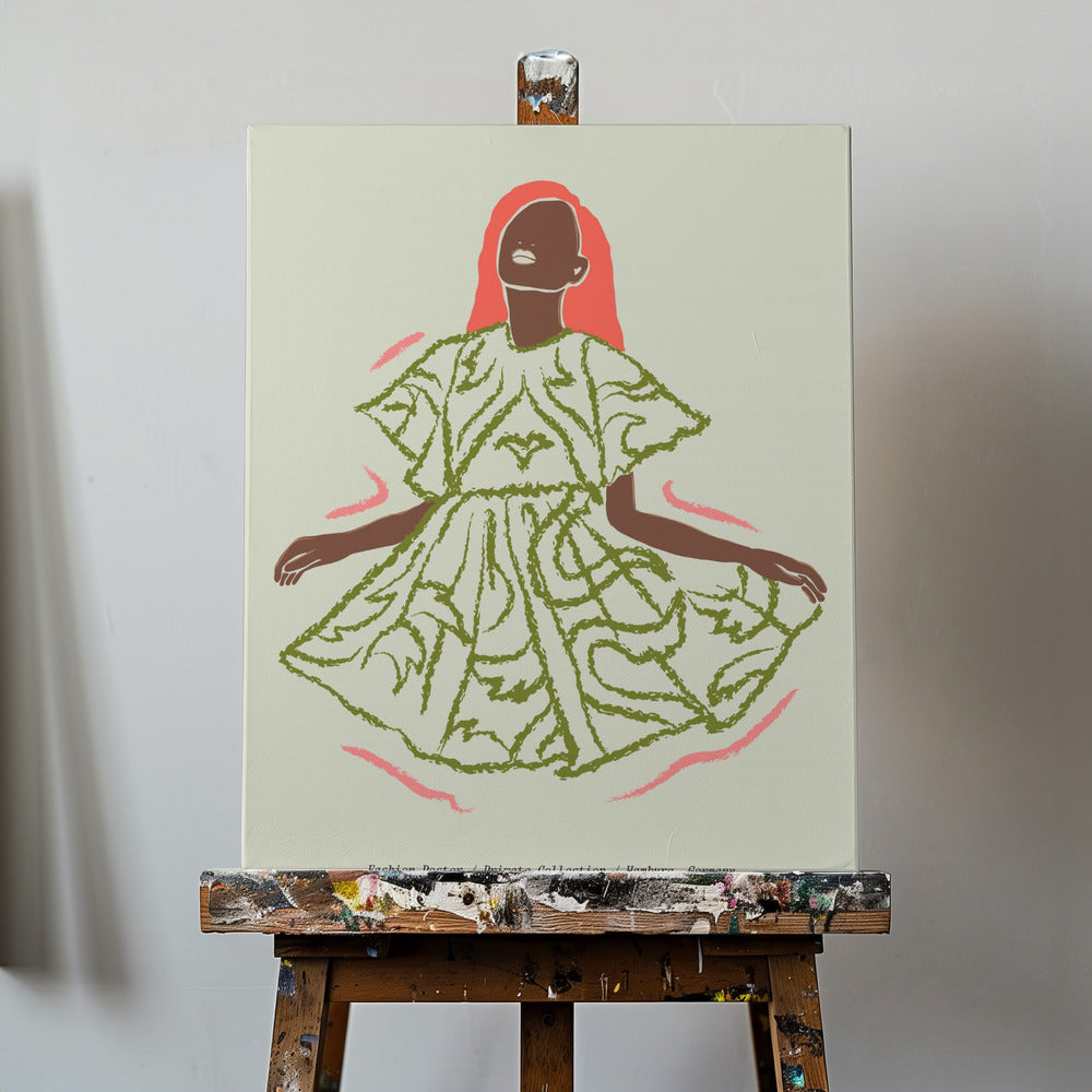 Elegance in Green | Canvas