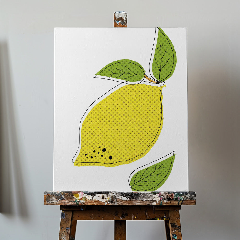 Sprudlande citrusglädje | Canvastavla