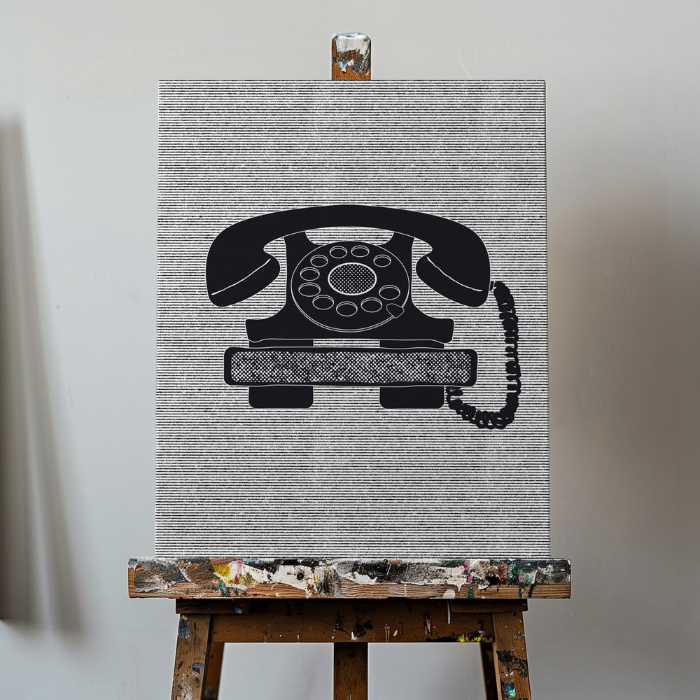 Vintage vridtelefon | Canvas