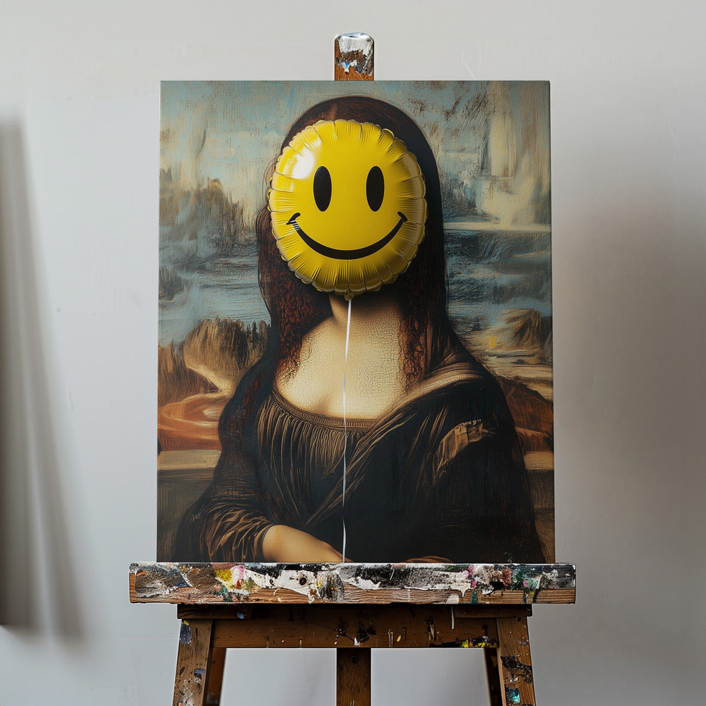 Parodi på Mona Lisa | Canvastavla