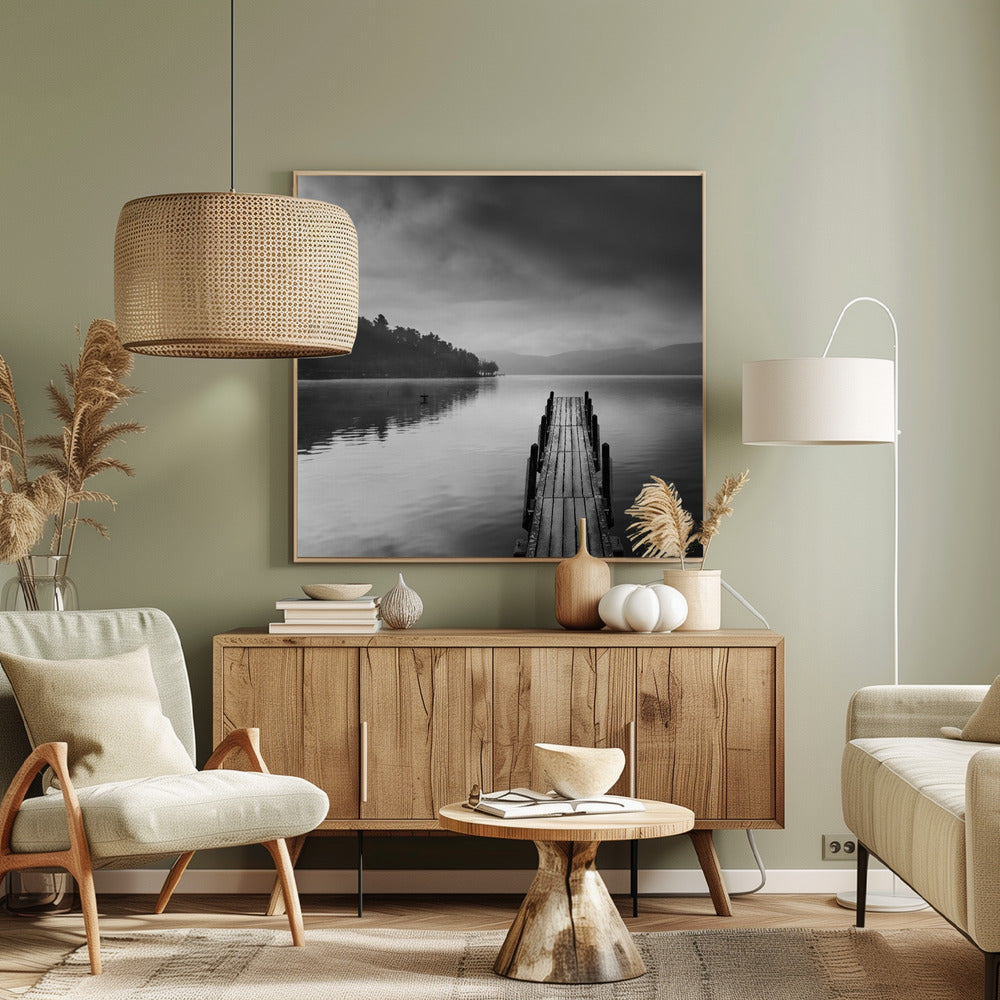 Lake view with Pier II | Canvas