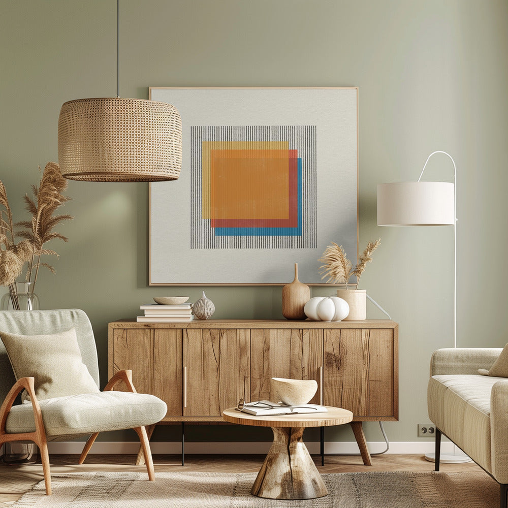 Mid-Century Modern-Objekt Nr. 1. | Leinwand-Bilder