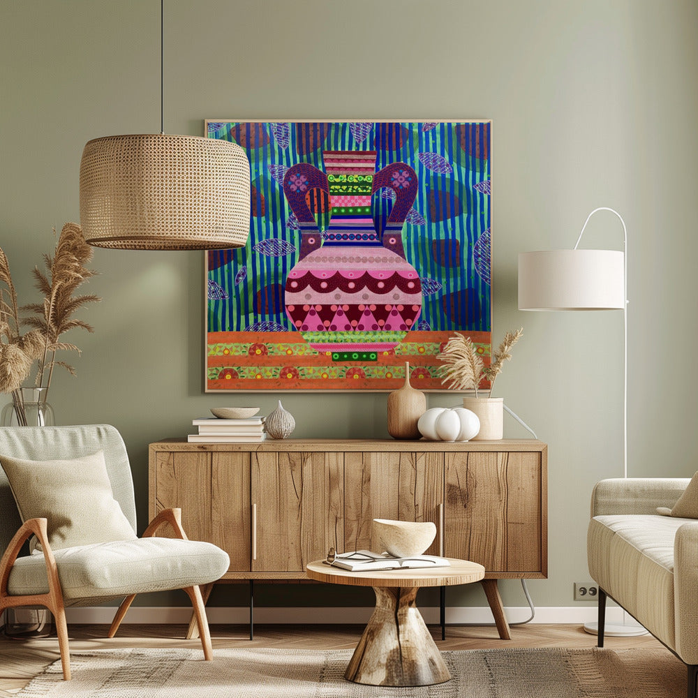 Vattenmelon och vas | Canvas