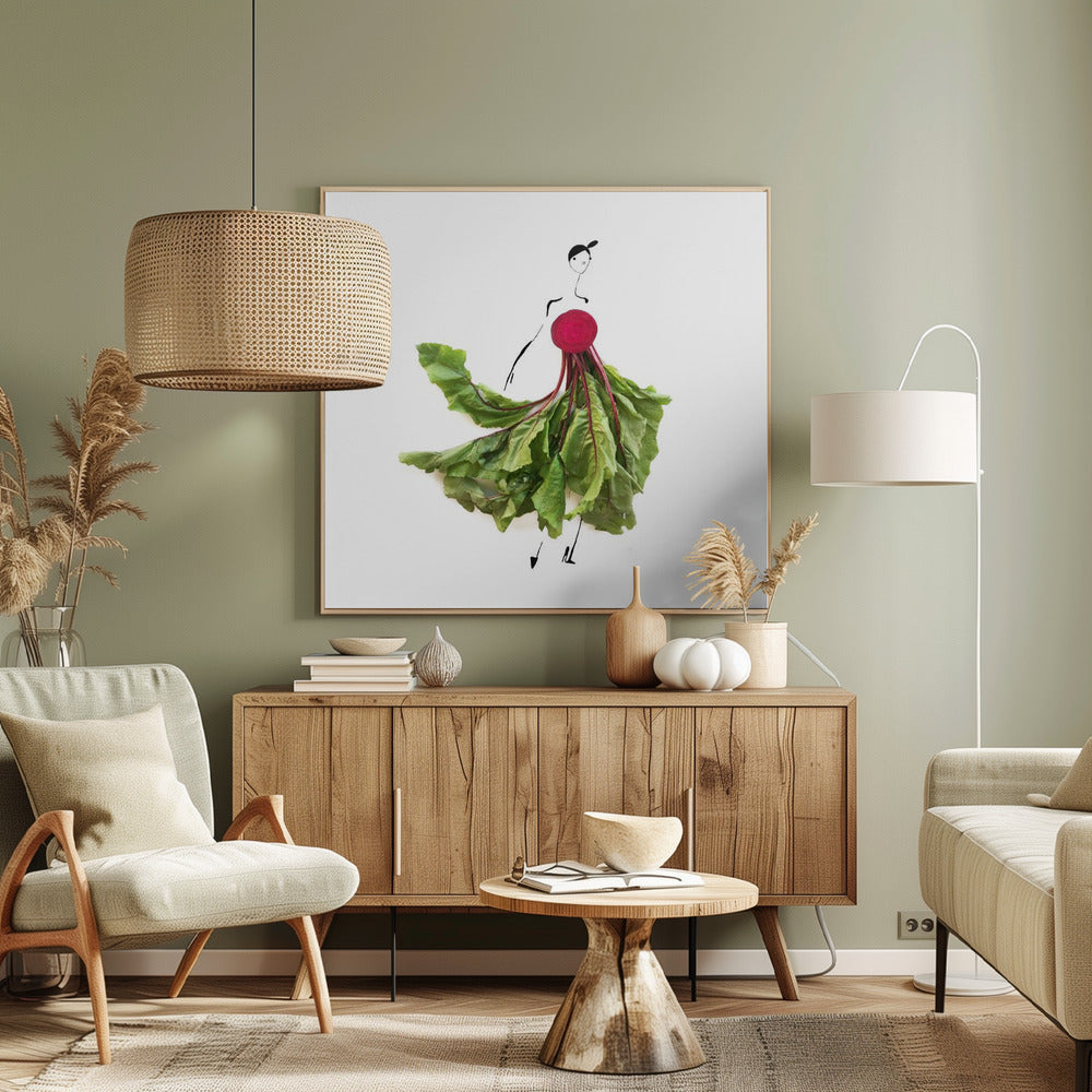 Rödbetsgrönt | Canvas