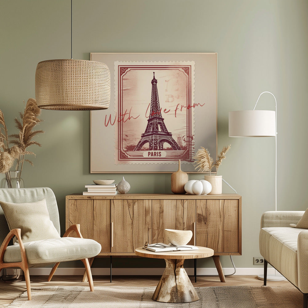 Med kärlek från Paris | Canvastavla